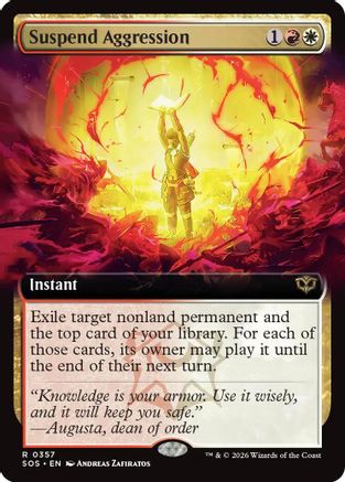 Suspend Aggression (Extended Art) (SOS-357) (Foil)