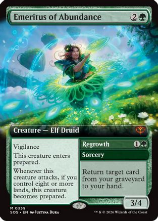 Emeritus of Abundance (Extended Art) (SOS-339) (Foil)