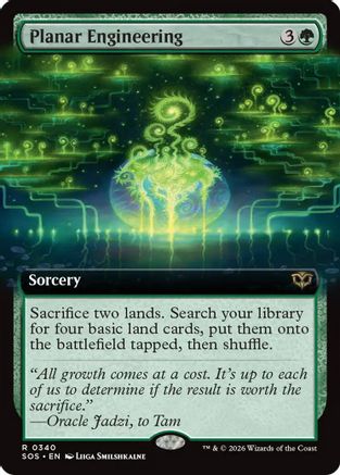 Planar Engineering (Extended Art) (SOS-340) (Foil)