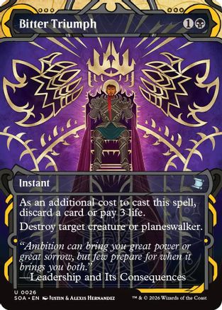 Bitter Triumph (SOA-026) (Foil)