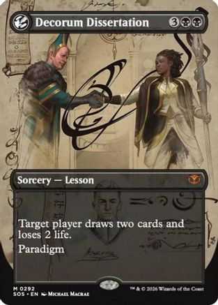 Decorum Dissertation (Borderless) (SOS-292) (Foil)