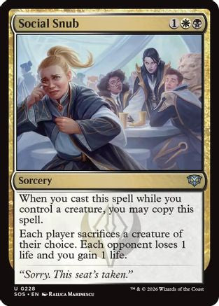 Social Snub (SOS-228) (Foil)