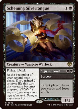 Scheming Silvertongue (SOS-099) (Foil)