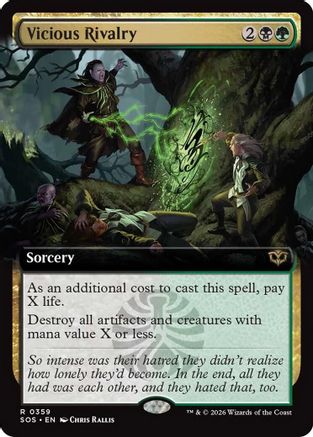Vicious Rivalry (Extended Art) (SOS-359) (Foil)