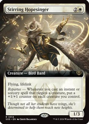 Stirring Hopesinger (Extended Art) (SOS-314) (Foil)