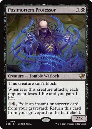 Postmortem Professor (SOS-093) (Foil)