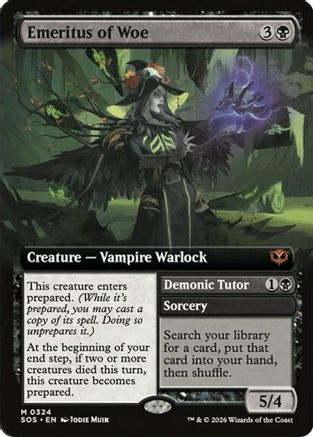 Emeritus of Woe (Extended Art) (SOS-324) (Foil)