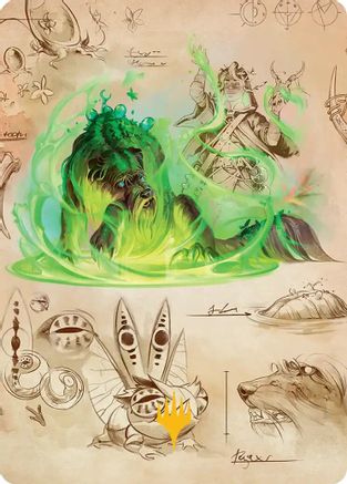Germination Practicum Art Card (Gold-Stamped Planeswalker Symbol) (ASSOS-032)