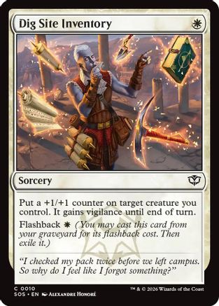 Dig Site Inventory (SOS-010) (Foil)