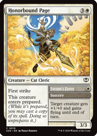 Honorbound Page (SOS-019)
