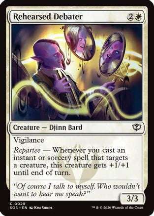Rehearsed Debater (SOS-029) (Foil)