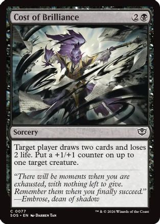 Cost of Brilliance (SOS-077) (Foil)