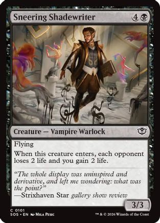 Sneering Shadewriter (SOS-101) (Foil)