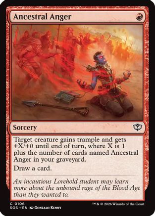 Ancestral Anger (SOS-106) (Foil)