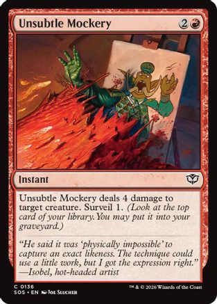 Unsubtle Mockery (SOS-136) (Foil)