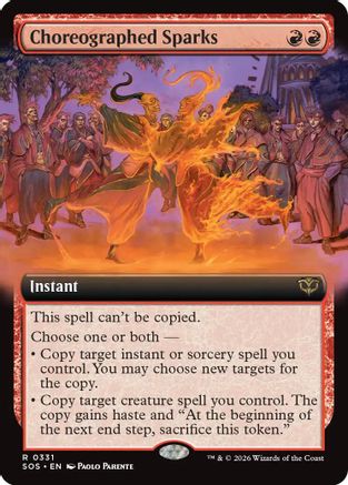 Choreographed Sparks (Extended Art) (SOS-331) (Foil)