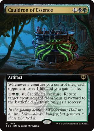 Cauldron of Essence (Extended Art) (SOS-347) (Foil)