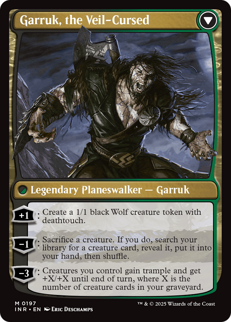 Garruk Relentless // Garruk, the Veil-Cursed (INR-197) (Foil)