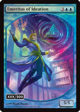 Emeritus of Ideation (Retro Frame) (Serial Numbered) (Double Rainbow Foil) (SOS-306)
