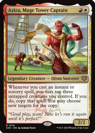 Aziza, Mage Tower Captain (PPSOS-174) (Foil)