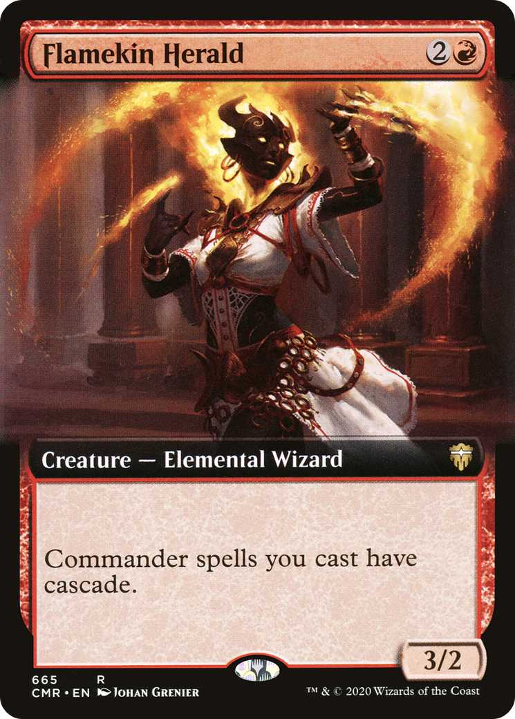 Flamekin Herald (CMR-665) (Extended Art) (Foil)