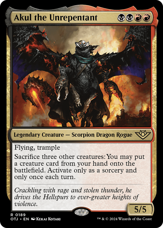 Akul the Unrepentant (OTJ-189) (Foil)