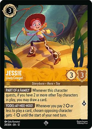 Jessie - Lively Cowgirl (12-020) (Holofoil)
