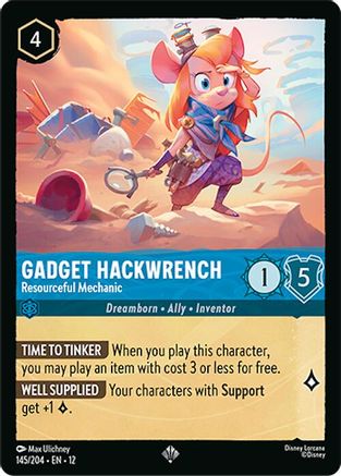 Gadget Hackwrench - Resourceful Mechanic (12-145)