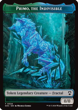 Primo, The Indivisble // Treasure Double-Sided Token (SOC-24 // 12)