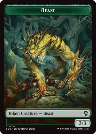 Beast // Fractal (0004) Double-Sided Token (SOC-14 // 4)