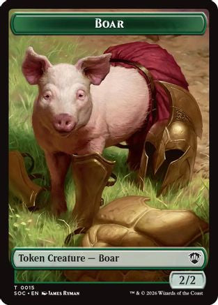 Boar // Fractal (0005) Double-Sided Token (SOC-15 // 5)