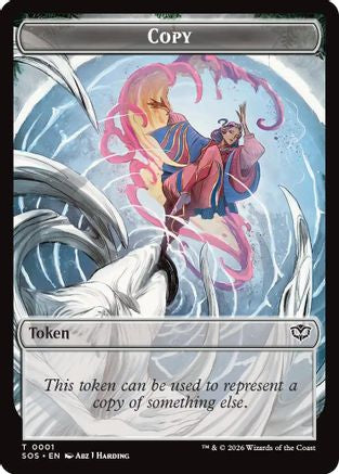 Copy // Spirit (0010) Double-Sided Token (SOS-1 // 10) (Foil)
