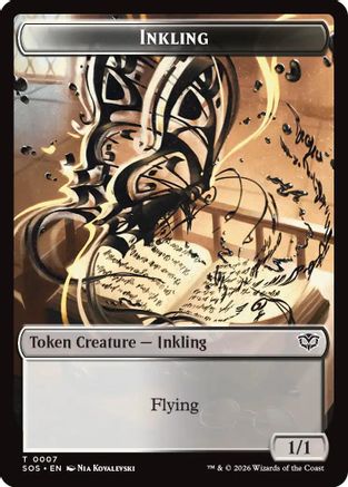 Inkling (0007) // Spirit (0011) Double-Sided Token (SOS-7 // 11)