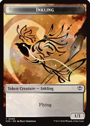 Inkling (0006) // Spirit (0010) Double-Sided Token (SOS-6 // 10)