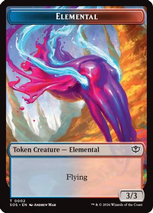 Elemental (0002) // Treasure Double-Sided Token (SOS-2 // 12)
