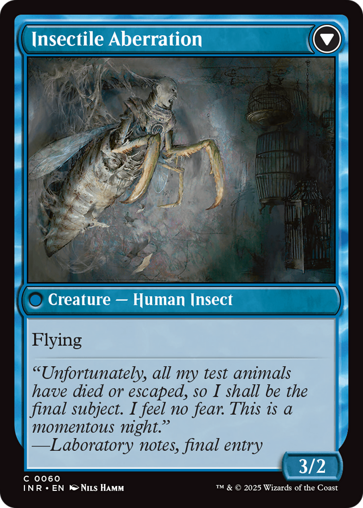 Delver of Secrets // Insectile Aberration (INR-060)