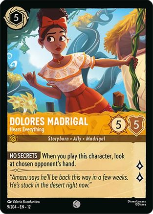 Dolores Madrigal - Hears Everything (12-009) (Cold Foil)