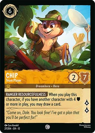 Chip - Team Player (12-027) (Cold Foil)
