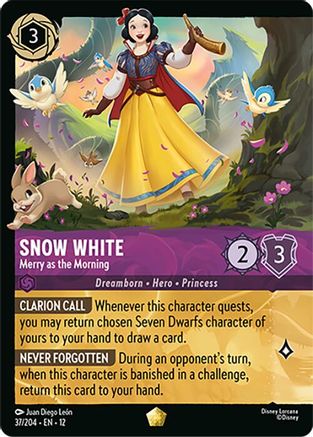 Snow White - Merry as the Morning (Foil) (12-037) (Cold Foil)