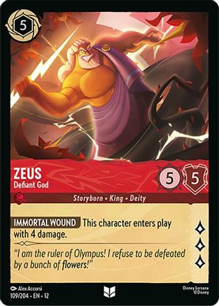 Zeus - Defiant God (12-109) (Cold Foil)