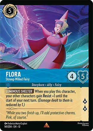 Flora - Strong-Willed Fairy (Foil) (12-141) (Cold Foil)