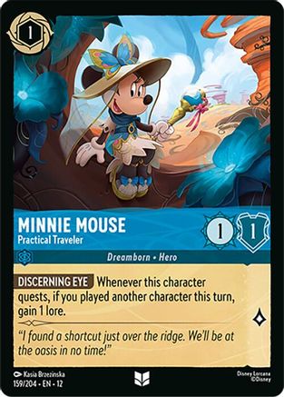 Minnie Mouse - Practical Traveler (12-159) (Cold Foil)
