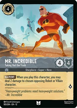 Mr. Incredible - Taking Out the Trash (Foil) (12-185) (Cold Foil)