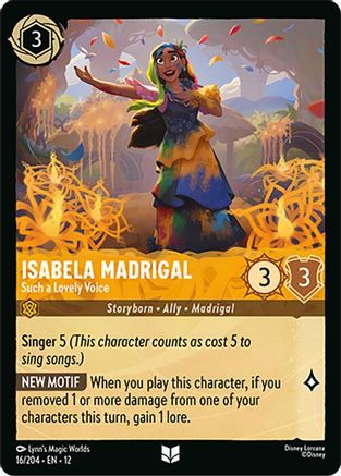 Isabela Madrigal - Such a Lovely Voice (12-016) (Cold Foil)