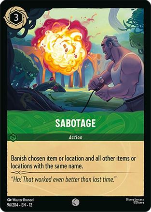 Sabotage (12-096) (Cold Foil)