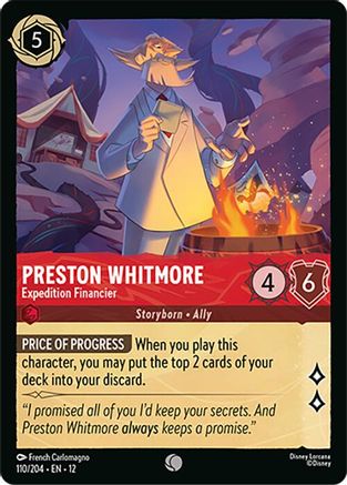 Preston Whitmore - Expedition Financier (12-110) (Cold Foil)