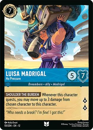 Luisa Madrigal - No Pressure (12-151) (Cold Foil)