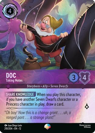 Doc - Taking Notes (Epic) (12-210) (Holofoil)