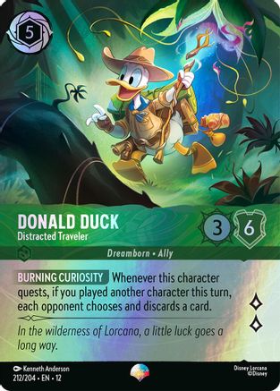 Donald Duck - Distracted Traveler (Epic) (12-212) (Holofoil)