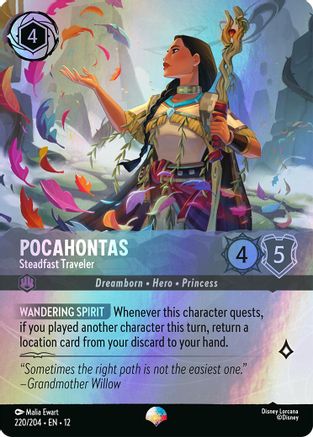 Pocahontas - Steadfast Traveler (Epic) (12-220) (Holofoil)